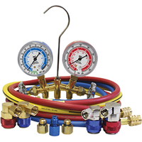 R1234yf/R134a Brass Manifold Gauge Set