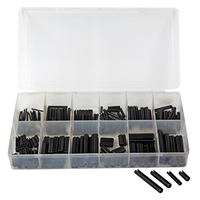 245 Pc. Roll Pin Assortment, 1/16" - 1/4"