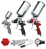 9 Pc. HVLP Spray Gun Set