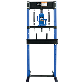 12-TON HYDRAULIC SHOP PRESS WITH BOTTLE JACK