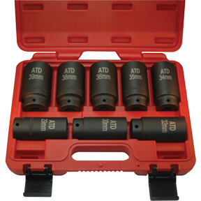 8 Pc. 12 Point Axle/Spindle Nut Socket Set