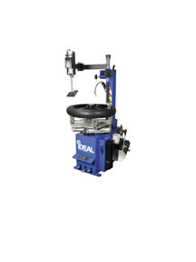 Motorcycle Tire Changer with Assist Press Arm